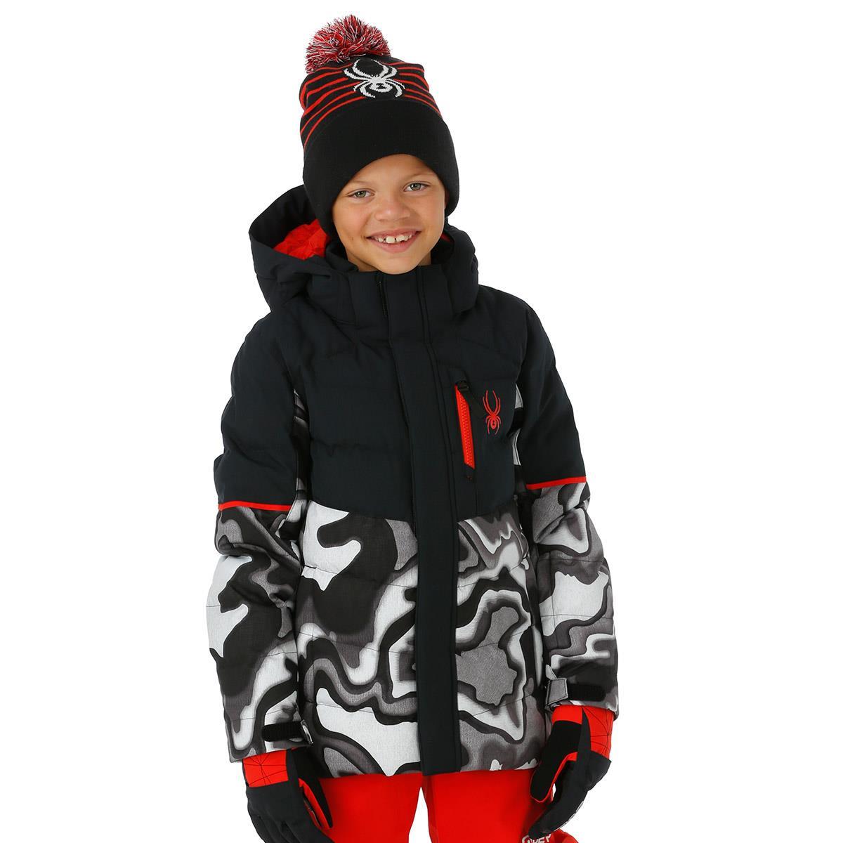 Spyder 2024 boys girls black snow pants 10