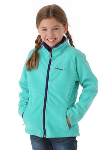 Girls Dotswarm II Fleece Full-Zip (Oceanic)