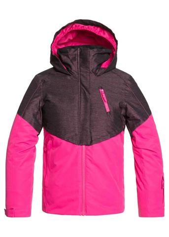 roxy Girls Purple Ski jacket Size (16) XXL Fur Hood Dry Flight 10k