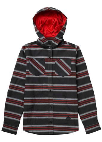 Boys Lynx Flannel (True Black Haggis Stripe)