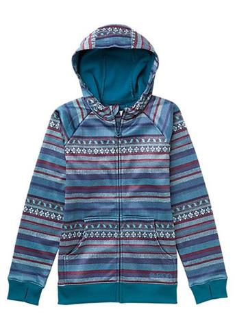 Girls Scoop Hoodie (Cerulean Woven Stripe)