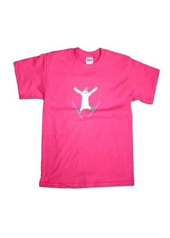 Kid's Zemu Skier Tee (Hot Pink)