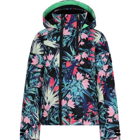 Obermeyer Girls' Taja Print Jacket | Floral Ski Jacket | WinterKids