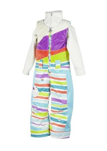 F11 Girls Love Fleece Bib (Stripecicle Print)