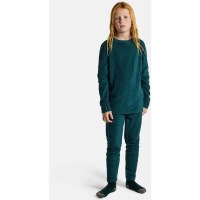 Kids' Fleece Base Layer Set - Deep Emerald