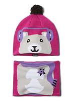 Infant Snow More Hat and Gaiter Set - Pink Ice Bear - Columbia Infant Snow More Hat and Gaiter Set - WinterKids.com                                                                                         