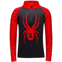 Spyder Maze Zip T-Neck - Youth Boy's - Black