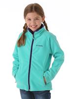 Girls Dotswarm II Fleece Full-Zip (Oceanic) - Columbia Girls Dotswarm II Fleece Full-Zip (Oceanic) 