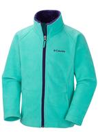 Girls Dotswarm II Fleece Full-Zip (Oceanic) - Columbia Girls Dotswarm II Fleece Full-Zip (Oceanic) Studio