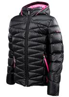 Girls Timeless Down Jacket (Black/Bryte Bubblegum) - Spyder Girls Timeless Down Jacket (Black/Bryte Bubblegum) Studio