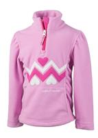 Girls Ric-Rac Fleece Top - Rosebud - Obermeyer Girls Ric-Rac Fleece Top                                                                                                                    