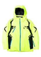 F15 Boys Vail Jacket - Bryte Yellow / Black / Electric Blue - Spyder Boys Vail Jacket                                                                                                                               