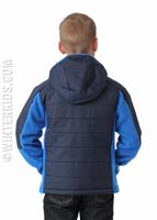 Boys Fast Trek Hybrid Jacket - Super Blue/Collegiate Navy - Columbia Boys Fast Trek Hybrid Jacket - WinterKids.com