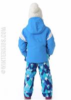 Girls Aria Jacket - Cornflower - Obermeyer Girls Aria Jacket - WinterKids.com                                                                                                          