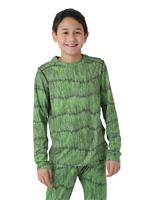 Boys Capilene Crew - Barky Bark: Hydro Green - Patagonia Boys Capilene Crew - WinterKids.com