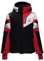  Boys Leader Jacket - Black / Red / White - Spyder Boys Leader Jacket - WinterKids.com                                                                                                            