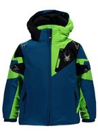  Mini Leader Jacket - Concept Blue / Bryte Green / Black - Spyder Mini Leader Jacket - WinterKids.com                                                                                                            