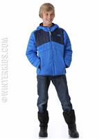 Boys Reversible Thermoball Hoodie - Jake Blue - The North Face Boys Reversible Thermoball Hoodie - Reverse