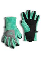 Girls Denali Thermal Etip Glove - Bermuda Green / Metallic Silver - The North Face Girls Denali Thermal Etip Glove - WinterKids.com                                                                                       