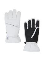 Girls Astrid Glove - White / Black - Spyder Girls Astrid Glove - WinterKids.com                                                                                                            