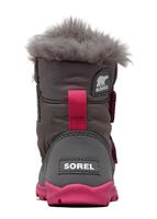 Childrens Whitney Strap Boot - Quarry / Ultra Pink - Sorel Childrens Whitney Strap Boot - WinterKids.com                                                                                                   