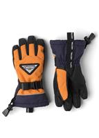 Junior Skare CZone 5 Finger Glove - Orange (510) - Hestra Junior Skare CZone 5 Finger Glove - WinterKids.com                                                                                             