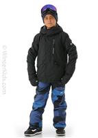 Mission Solid Youth Jacket - True Black (KVJ0) - Quiksilver Mission Solid Youth Jacket - WinterKids.com                                                                                                