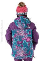 Youth Snowquest Plus Insulated Jacket - Deep Lagoon Constellation Camo Print - TNF Youth Snowquest Plus Insulated Jacket - WinterKids.com                                                                                            