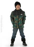 Boys Reversible Perrito Jacket - Evergreen Mountain Camo Print - Boys Reversible Perrito Jacket - Winterkids.com                                                                                                       