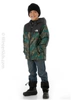 Boys Reversible Perrito Jacket - Evergreen Mountain Camo Print - Boys Reversible Perrito Jacket - Winterkids.com                                                                                                       