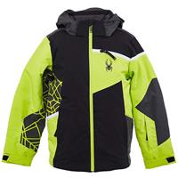 Spyder Challenger Jacket - Boy's - Black Sharp Lime