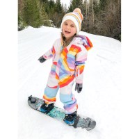 Toddler One Piece - Stout White Rainbow Mashup