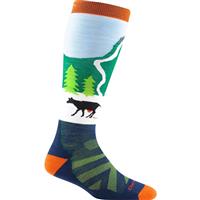 Youth Pow Cow Over The Calf Midweight Sock - Green