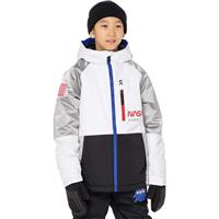 Boys Exploration Insulated Jacket - White Colorblock