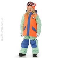 Toddler Parka Jacket - Amparo Blue / Tetra Orange / Jewel Green -                                                                                                                                                       