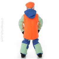 Toddler Parka Jacket - Amparo Blue / Tetra Orange / Jewel Green -                                                                                                                                                       