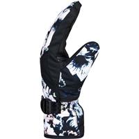 Girls Jetty Girl Gloves - True Black Black Flowers (KVJ1)
