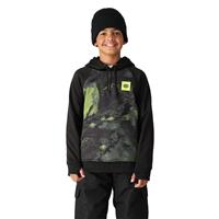 Boys Bonded Fleece Pullover Hoody - Lime Hemisphere