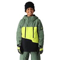 Boys Geo Insulated Jacket - Cypress Lime Colorblock
