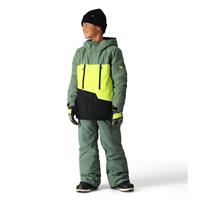 Boys Geo Insulated Jacket - Cypress Lime Colorblock