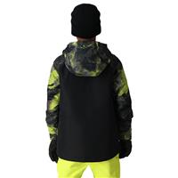 Boys Geo Insulated Jacket - Lime Hemisphere Colorblock
