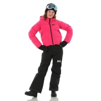 Juniors' Nora Short Puffy Ski Jacket - Dragon Fruit