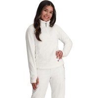 Teen Furry Fleece Top - White