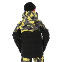 Boy's Impulse Synthetic Down Jacket - Camouflage Acid Yellow