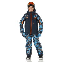 Boy's Leader Jacket - Camouflage Aether Blue