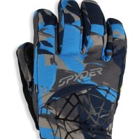 Boy's Overweb Gloves - Camouflage Aether Blue