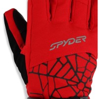 Boy's Overweb Gloves - Spyder Red