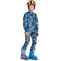 Boy's Performance GS Race Suit - Camouflage Aether Blue