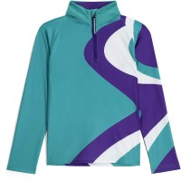 Girls Surface 1/2 Zip - Sea Glass