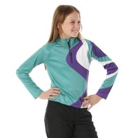 Girls Surface 1/2 Zip - Sea Glass